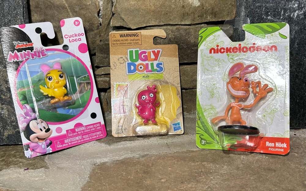 Ren from ( Ren and Stimpy)Cuckoo Loca, Ugly Doll cake toppers